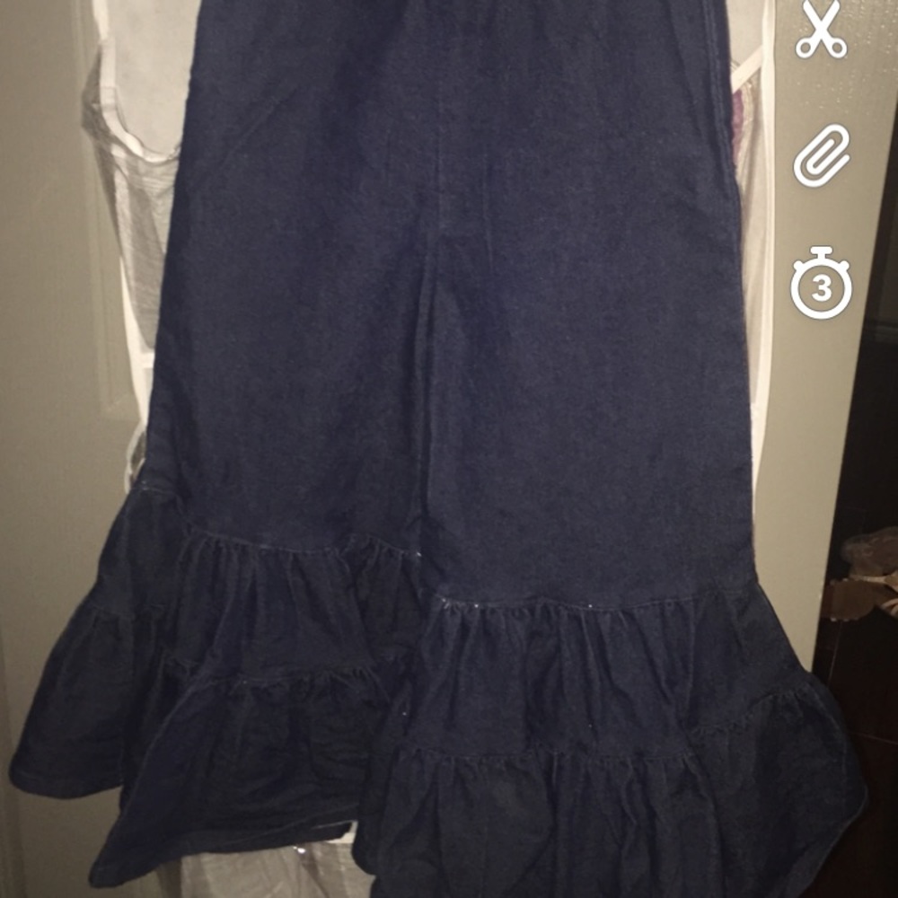 Jelly the Pug long flare pants